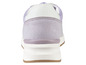 Lilafarbene Sneaker mit weißer Sohle.