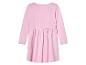 Ein rosa Kleid mit langen Ärmeln für Mädchen.