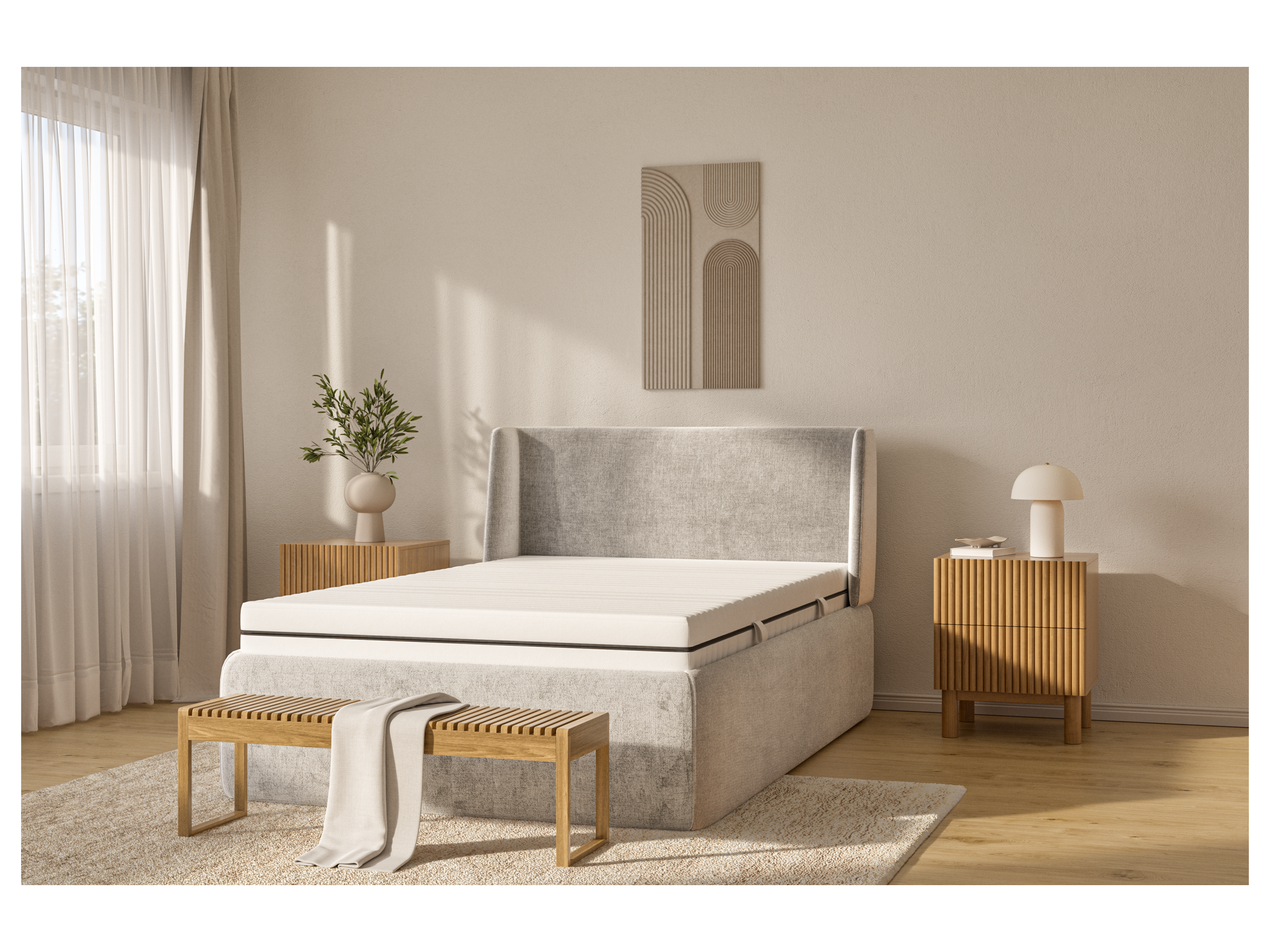 Thumbnail - LIVARNO home Komfortschaummatratze ''Waves'' H2/H3 _S (H2, 180 x 200)