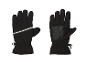 Schwarze Sporthandschuhe mit Reflexstreifen und rutschfester Handfläche
