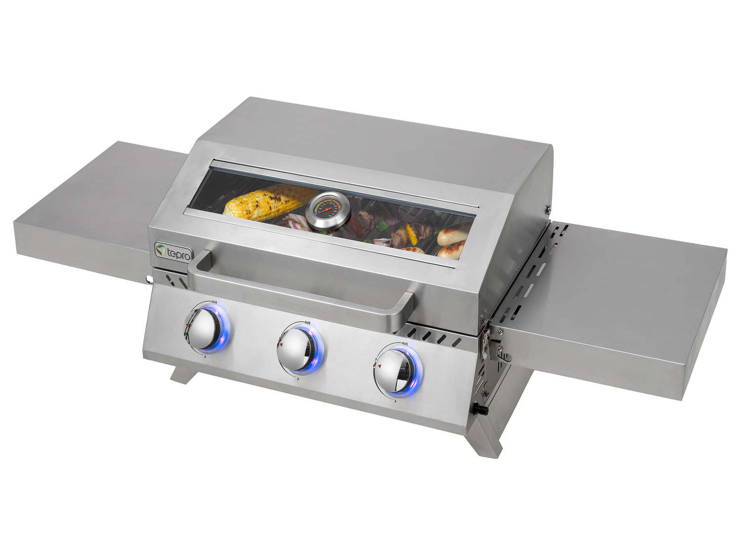 3 Special Gasgrill tepro 9… Edition, »Chicago« Brenner,