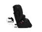 Schwarzer Kindersitz mit ausziehbaren ISOFIX-Befestigungen