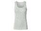 Geripptes Damen-Tanktop in Off-White