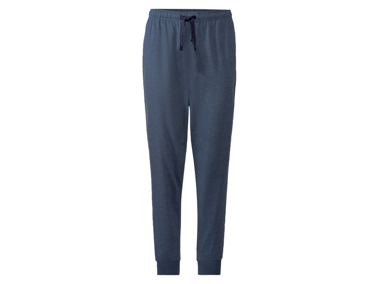 Dunkelblaue Jogginghose mit Kordelzug.