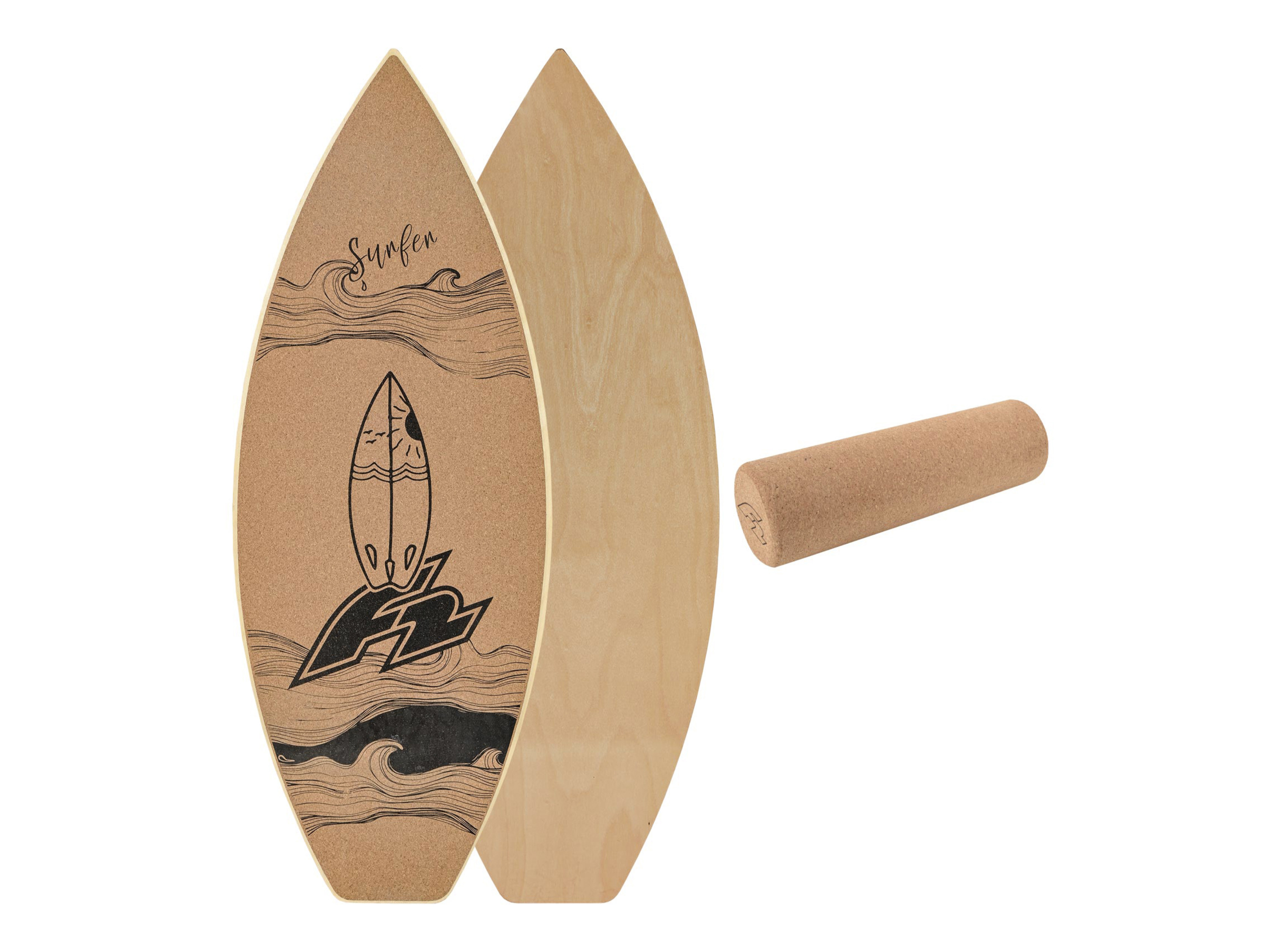 Thumbnail - F2 Cork Balanceboard »Surf«, mit Korkrolle
