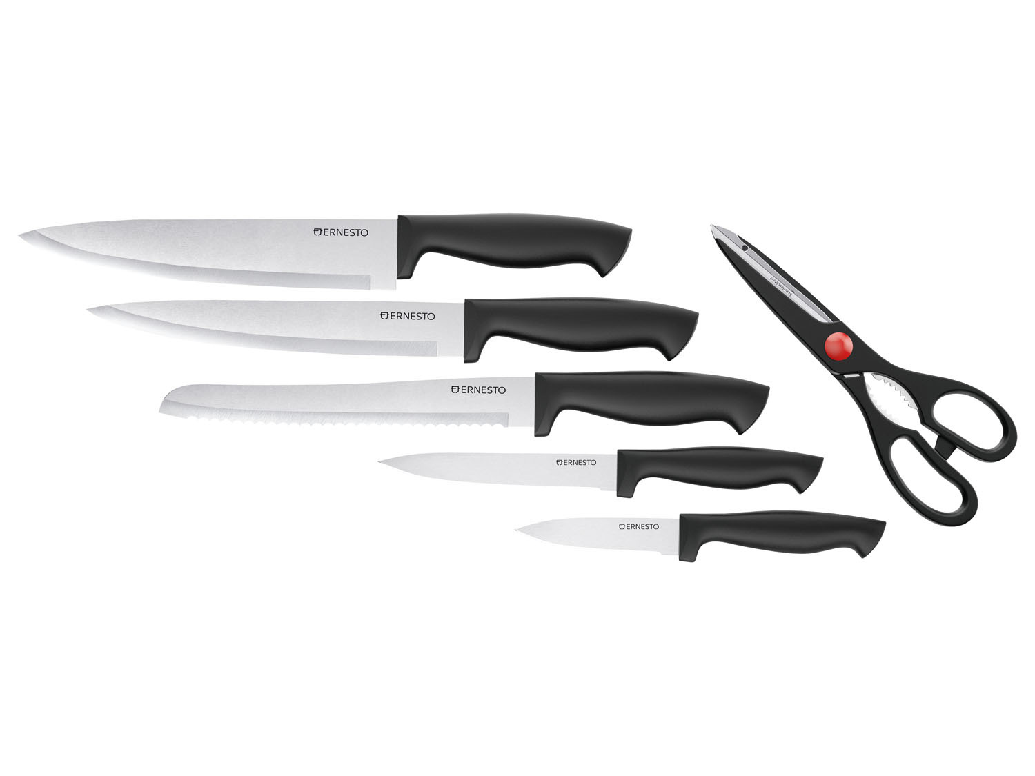 mit 5 Schere Messern und LIDL ERNESTO® | Messerblock,