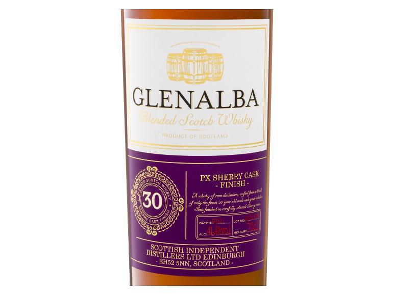 30 Jahre alter Blended Scotch Whisky mit PX Sherry Cask Finish, 41,4% Vol, 70cl.