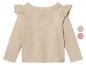 Beige Langarmshirt mit Spitze für Babys