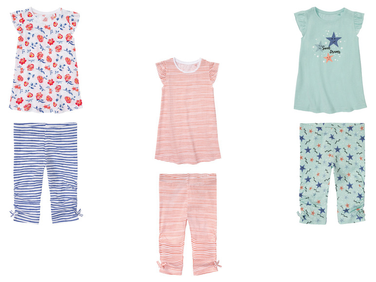 Gehe zu Vollbildansicht: lupilu® Kleinkinder Mädchen Pyjama mit hohem Baumwollanteil - Bild 1