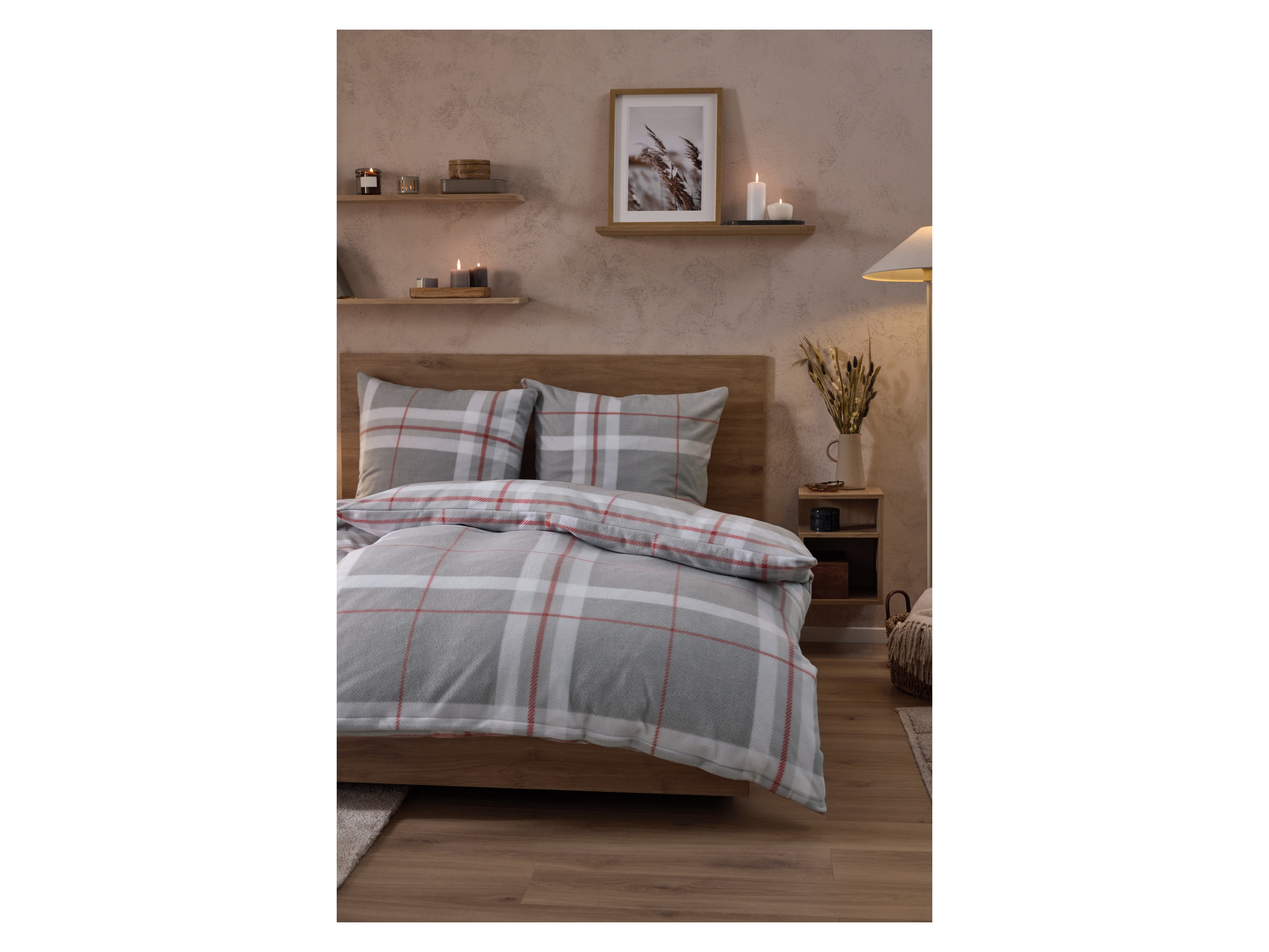 Thumbnail - LIVARNO® Bettwäsche Fleece, 155 x 220 cm (Karo)