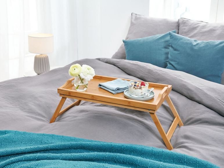 Gehe zu Vollbildansicht: LIVARNO home Bambus-Bett-Tablett, mit Klappfüßen - Bild 2