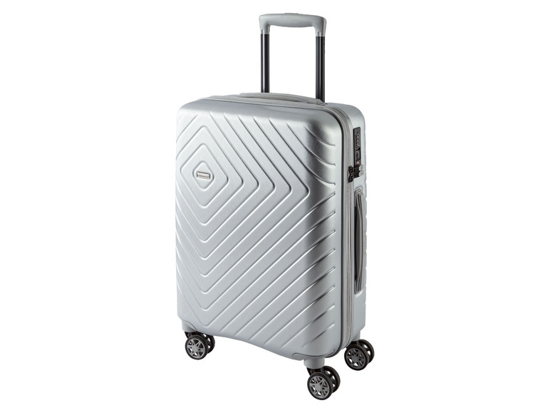 Gehe zu Vollbildansicht: TOPMOVE® Koffer (Boardtrolley) 30L silber, besonders leicht - Bild 1