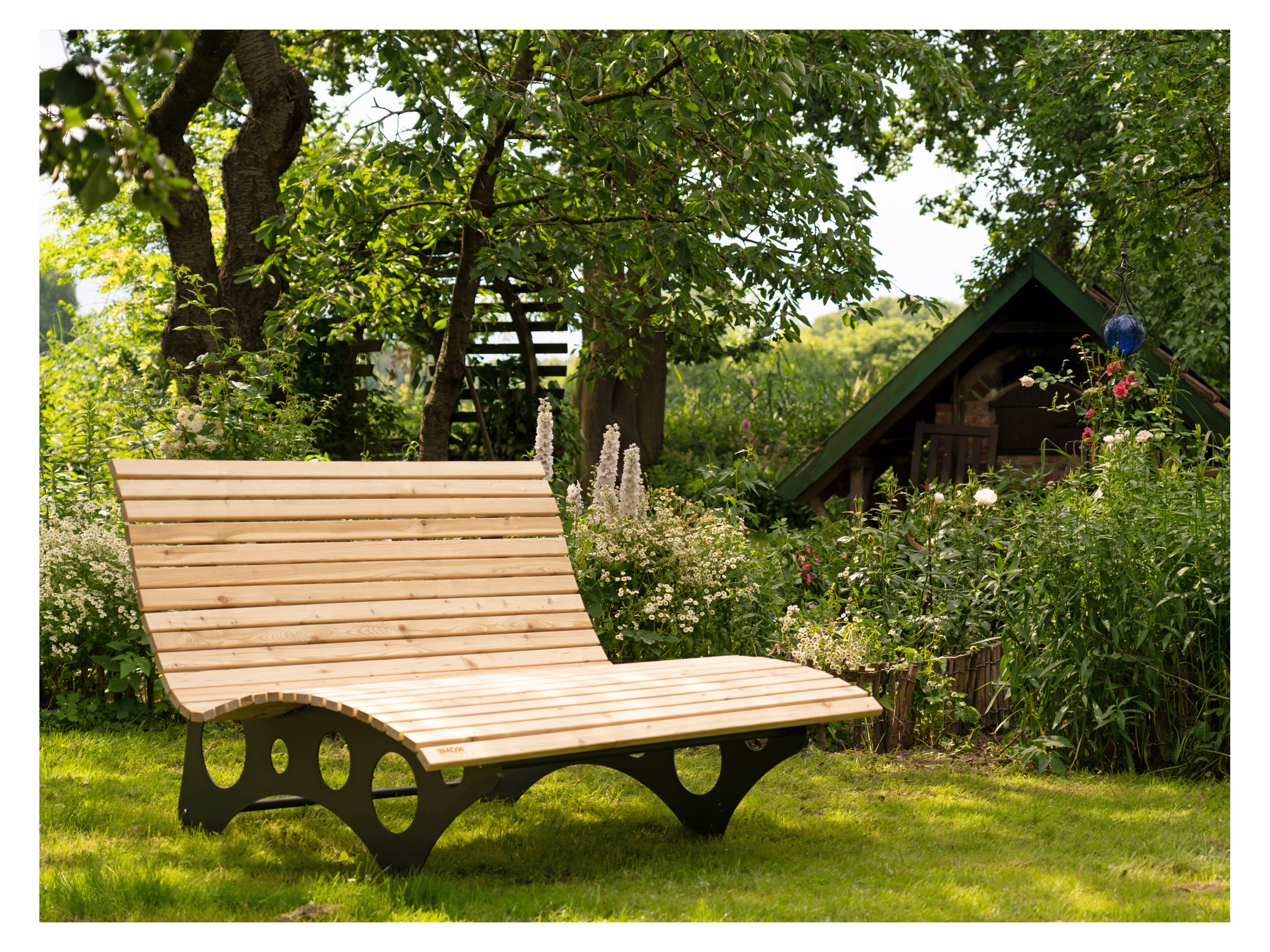 HOME DELUXE Wellenholzliege TAIGA (150 cm) – Bild 4 von 4