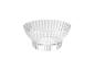 Transparente Plastikschale mit geriffeltem Design