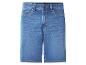 Blaue Jeans-Shorts mit Waschung und Taschen