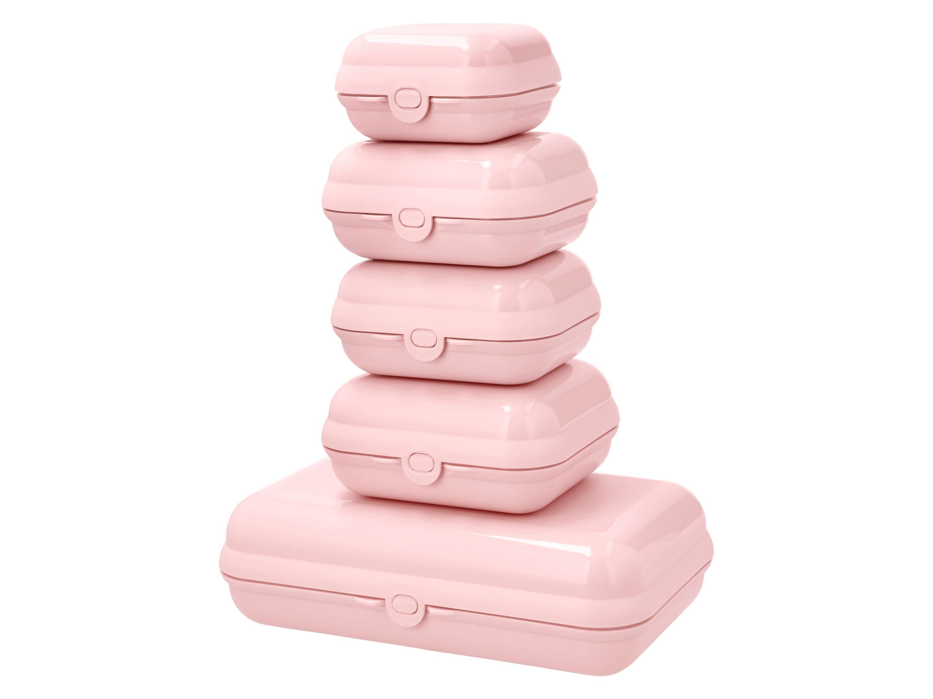 SILVERCREST® Brotdosen-Set, 5-teilig (Rosa)