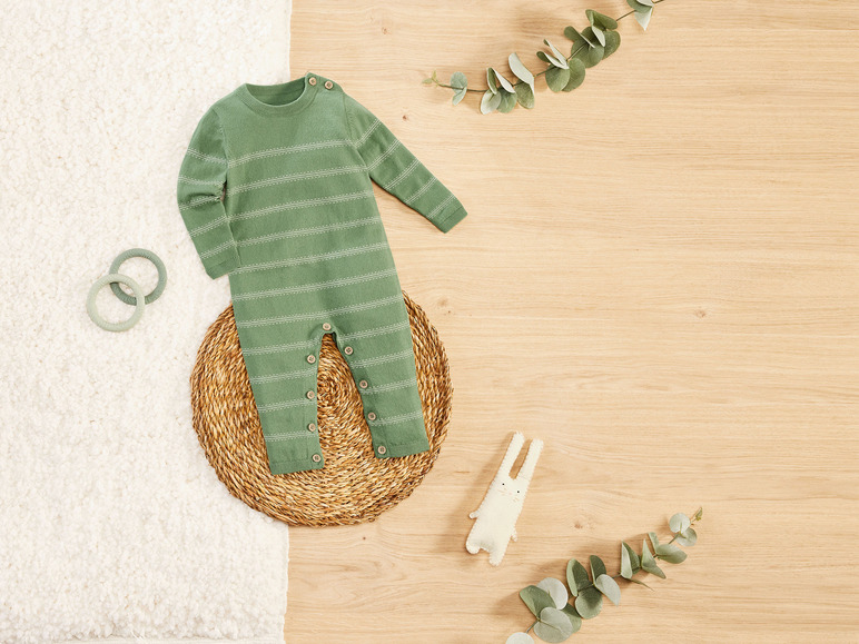 Gehe zu Vollbildansicht: lupilu® Baby Strickoverall aus reiner Bio-Baumwolle - Bild 3