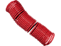 Roter Spiralluftschlauch mit der Aufschrift „GERMANY GMBH 5 MM“.