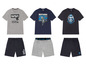 Pyjamas mit NASA, Batman und Aquaman Prints.