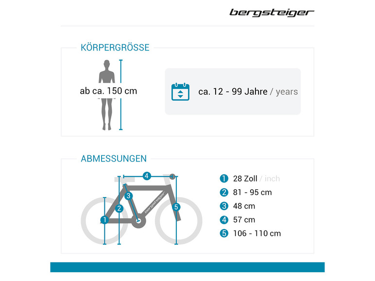 Gehe zu Vollbildansicht: Bergsteiger Cityrad Amsterdam, 26 oder 28 Zoll - Bild 33