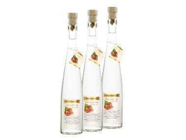 3 x 0,5-l-Flasche Spirituosenpaket GOLDHAUCH Haselnuss Edeldestillat 40% Vol