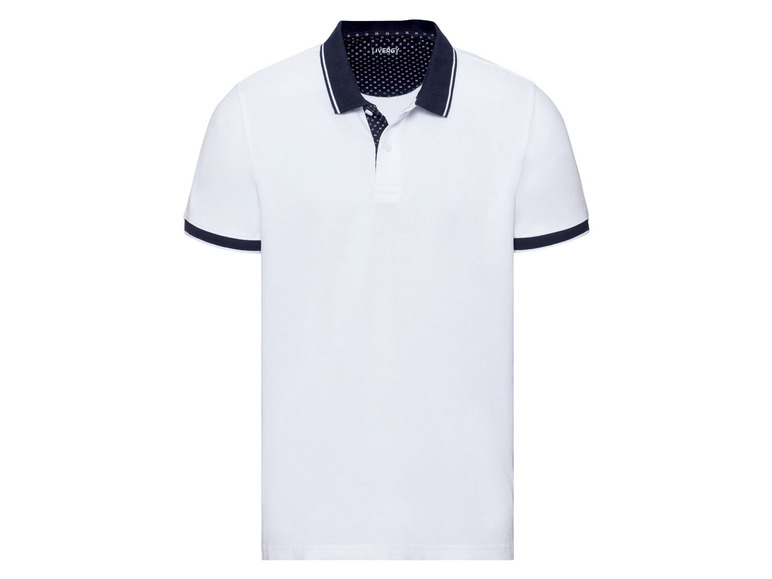 Gehe zu Vollbildansicht: LIVERGY Herren Poloshirt, kurzarm, aus hochwertiger Pikee-Qualität - Bild 2