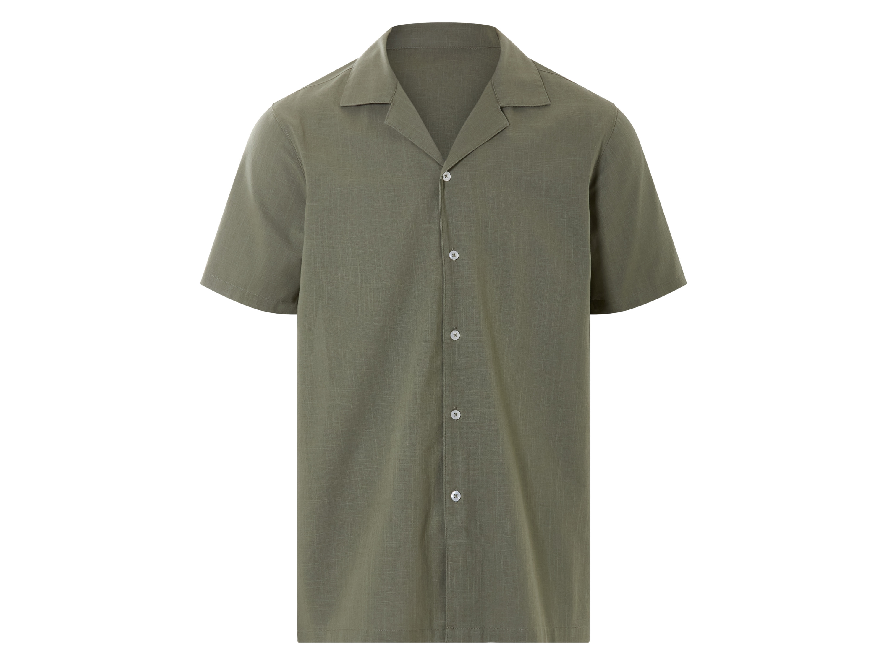 LIVERGY® Herren Freizeithemd kurzarm (Khaki, M (39/40))““ | schwarz/weiß Muster: – Detail: durchgehende Knopfleiste, angenehm weiche Struktur Passform: – Schnitt: – Kragenform: Resortkragen Material: Baumwolle Pflegehinweis: waschen bei max. 40 °C nicht bleichen schonende Trocknung im Wäschetrockner bei max. 60 °C Bügeln bis 150 °C Stufe 2. Dampfbügeleisen kann verwendet werden nicht trockenreinigen Größe: S 37/38 – XL 43/44 Meine Lidl-Größe – so einfach gehts Deine Größe findest du in der Lidl-Größentabelle . Oeko-Tex® Standard 100 Geprüft auf Schadstoffe Zertifizierungsnummer: 14.Hbd.49419 Hohenstein Htti Standard 100 by Oeko-Tex® ist die weltweit bekannteste, unabhängige Zertifizierung schadstoffgeprüfter Textil- und Lederprodukte aller Art – vom Garn und den Stoffen bis hin zum gebrauchsfertigen Artikel. Das Label bestätigt