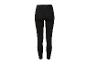 Schwarze Damen-Sportleggings mit hohem Bund, Rückansicht