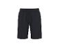 Schwarze Sporthose mit Kordelzug in der Taille.