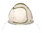 Beige-olivgrünes Crivit Campingzelt.