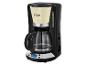 Eine schwarze Russell Hobbs Kaffeemaschine mit Glaskanne.