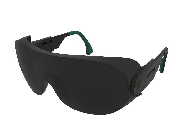 Schwarze Parkside Schutzbrille, modernes Design.