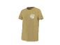 Khakifarbenes Herren-T-Shirt mit Rundhalsausschnitt und „Summer Wave“-Aufdruck.