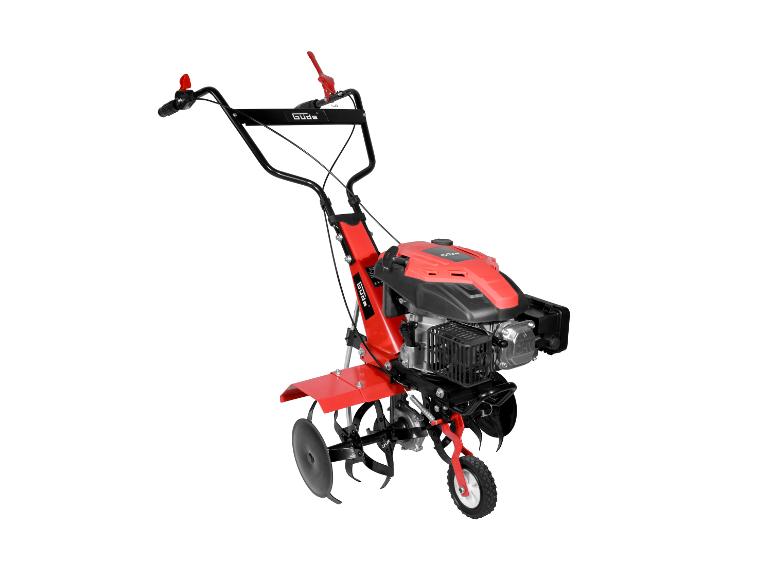 Rote und schwarze Güde Gartenfräse mit kleinem Rad