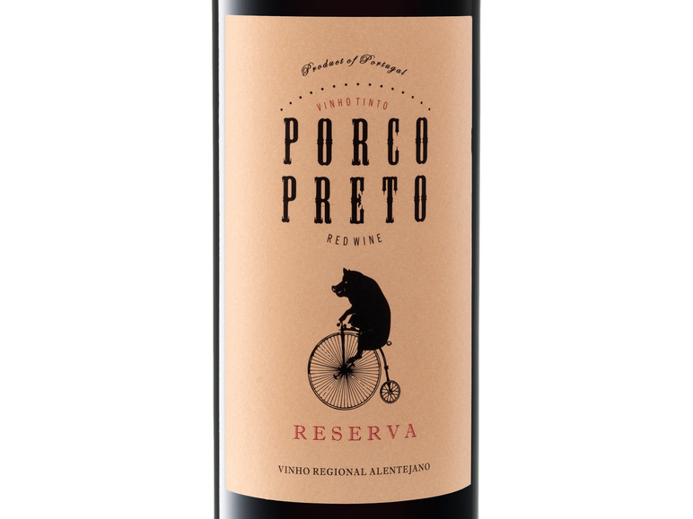 Vinho 2020 Porco Rotwein Alentejano Preto trocken, Reserva Regional