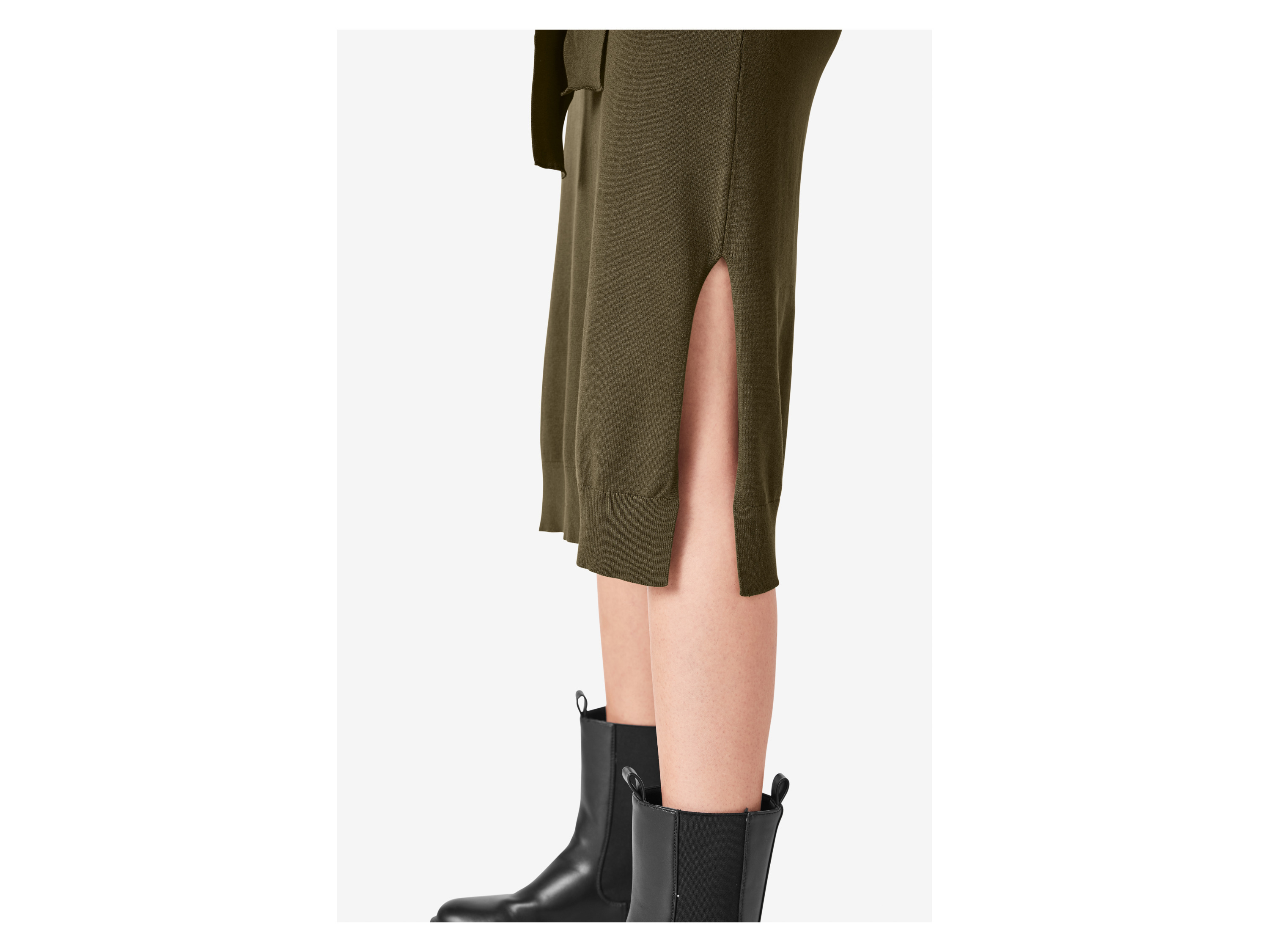 Thumbnail - esmara® Damen Strickkleid (Olive, M(40/42))