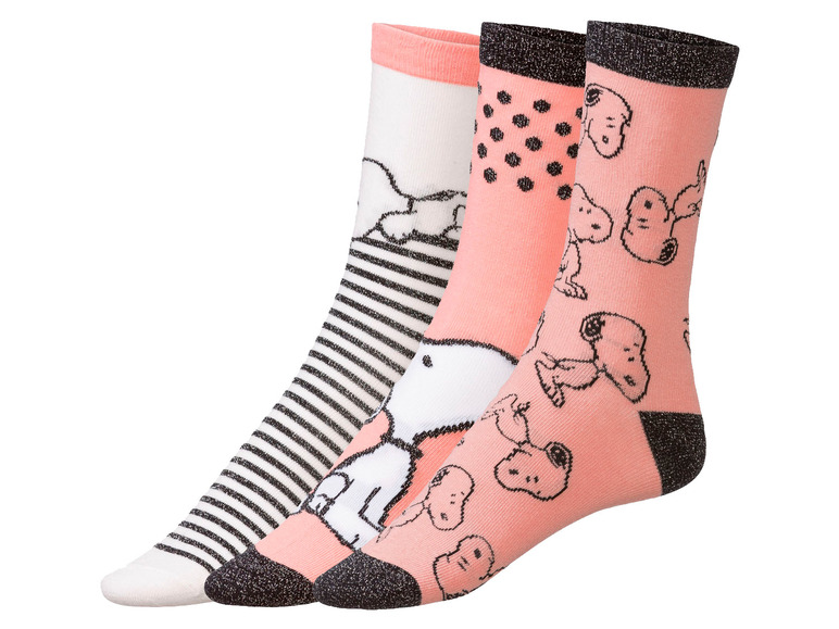 Gehe zu Vollbildansicht: Damen Socken, 3 Stück, mit Baumwolle - Bild 19