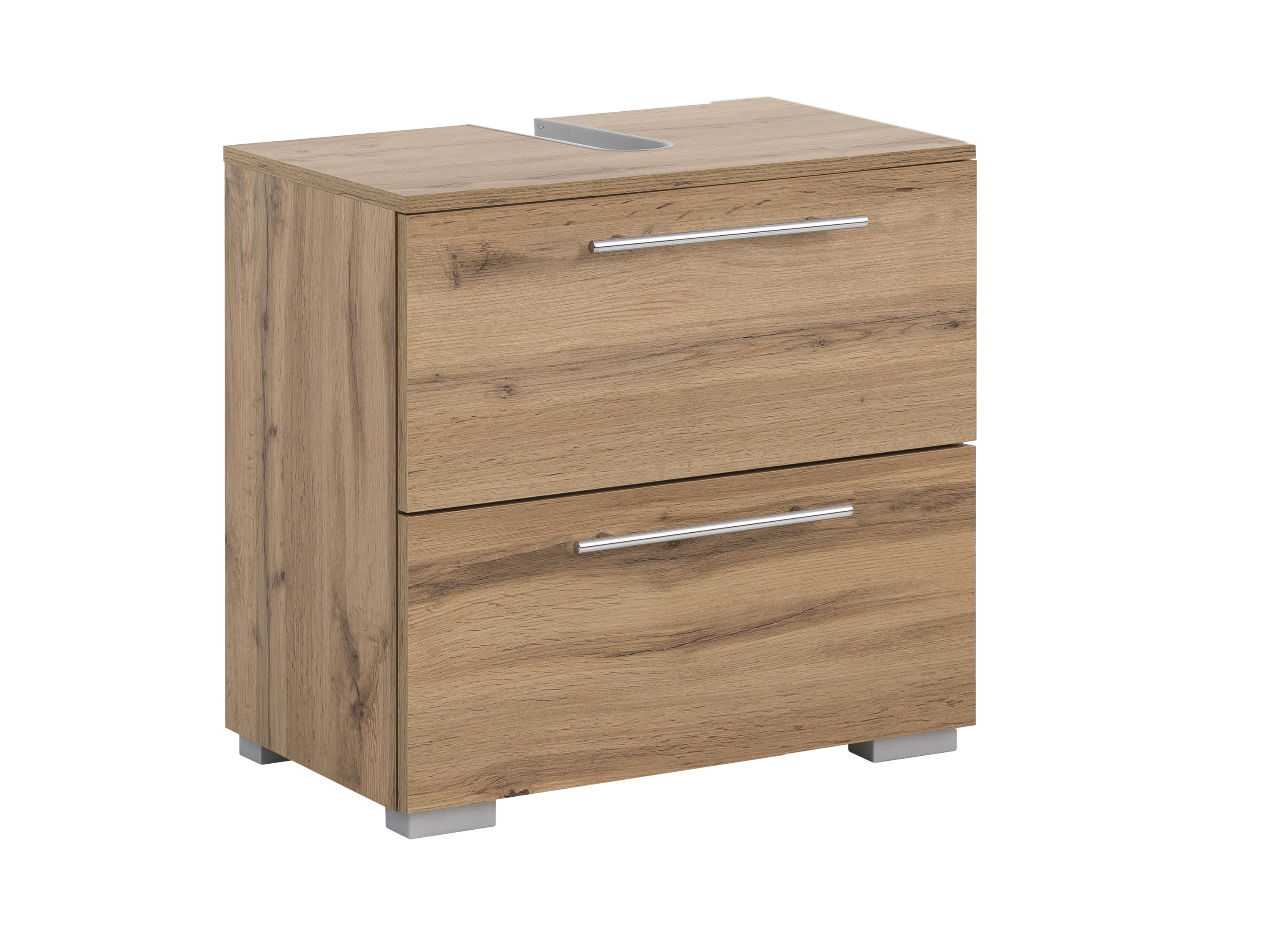 SCHILDMEYER Waschbeckenunterschrank Carlos (breite 60 cm, Eiche Landhaus)