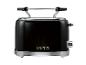 Schwarzer Toaster mit Chromdetails und der Aufschrift „1973“ auf der Vorderseite.