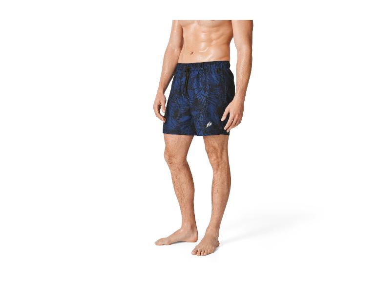 Herren Badehose, tropisches Muster.