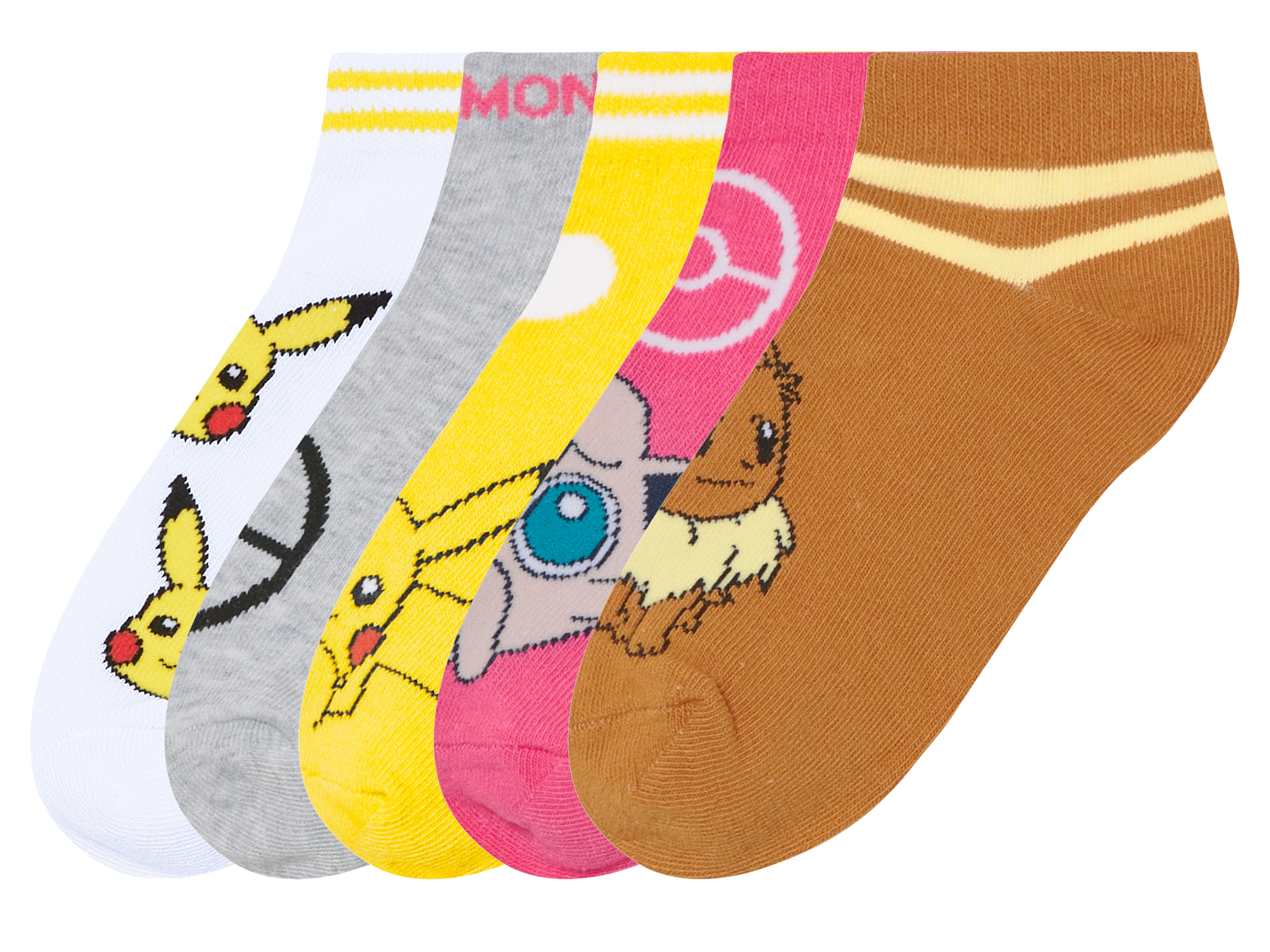 Kinder Mädchen Sneakersocken, 5 Stück (Pokemon, 39/42)““ | dass ein Textil- oder Lederprodukt auf mehr als 300 Schadstoffe geprüft wurde. Cotton made in Africa Wir unterstützen den nachhaltigen Baumwollanbau in Afrika Mit dem Kauf dieses Produkts leistest Du einen wichtigen Beitrag zur Zukunft Afrikas uns zum Schutz der Umwelt. Du unterstützt die Initiative Cotton made in Africa dabei, die Lebensbedingungen afrikanischer Kleinbäuerinnen und Kleinbauern und ihrer Familien zu verbessern und die Umwelt zu schützen. Mehr unter: cottonmadeinafrica.org/massbalance Eine Initiative der AID BX Trade Foundation““