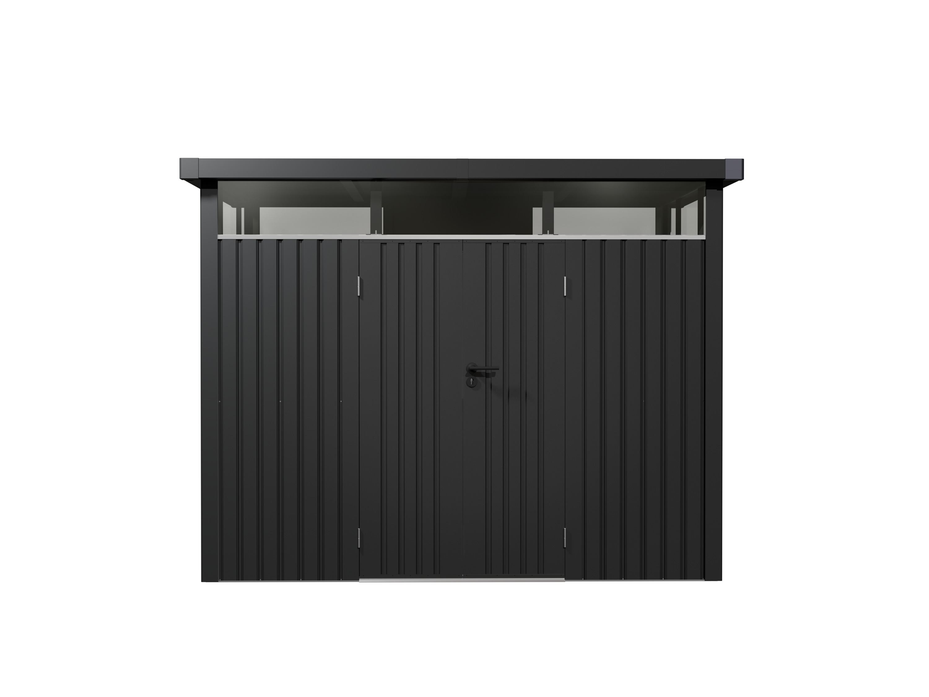 JUSKYS Gerätehaus »Luzern«, aus Metall (L 7,8 m², Anthrazit)