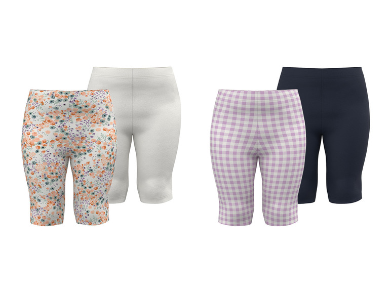 Gehe zu Vollbildansicht: lupilu® Kleinkinder Capri-Leggings, 2 Stück, mit hohem Bio-Baumwollanteil - Bild 1