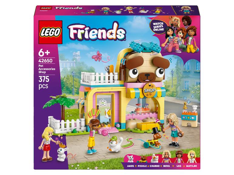 LEGO Friends Tierzubehörladen-Set mit Minifiguren und Tieren