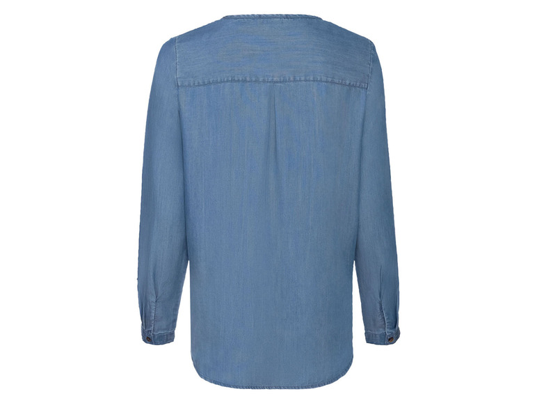 Gehe zu Vollbildansicht: esmara Damen Bluse, leicht tailliert geschnitten, mit abgerundetem Saum - Bild 7