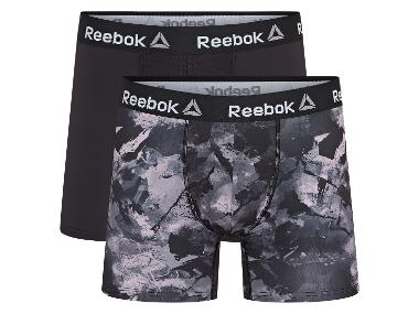 Reebok - Herren Boxershorts, 2 Stück, Active Wear (schwarz/weiß, S)
