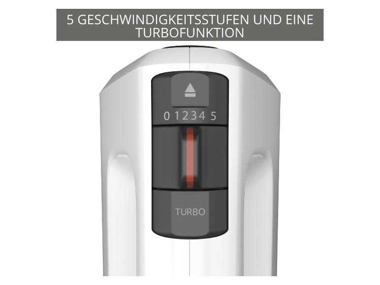 3 Mix 4000 Handmixer, 450W,robustes Design, variabler Geschwindigkeitsregler, Turbo- und Auswurf-Funktion »GN4001«