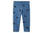 Blaue Kinderleggings mit Herzen