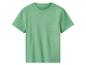 Einfarbiges hellgrünes Kurzarm-T-Shirt