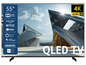 Ein 55 Zoll Toshiba QLED TV mit 4K Ultra HD Auflösung.